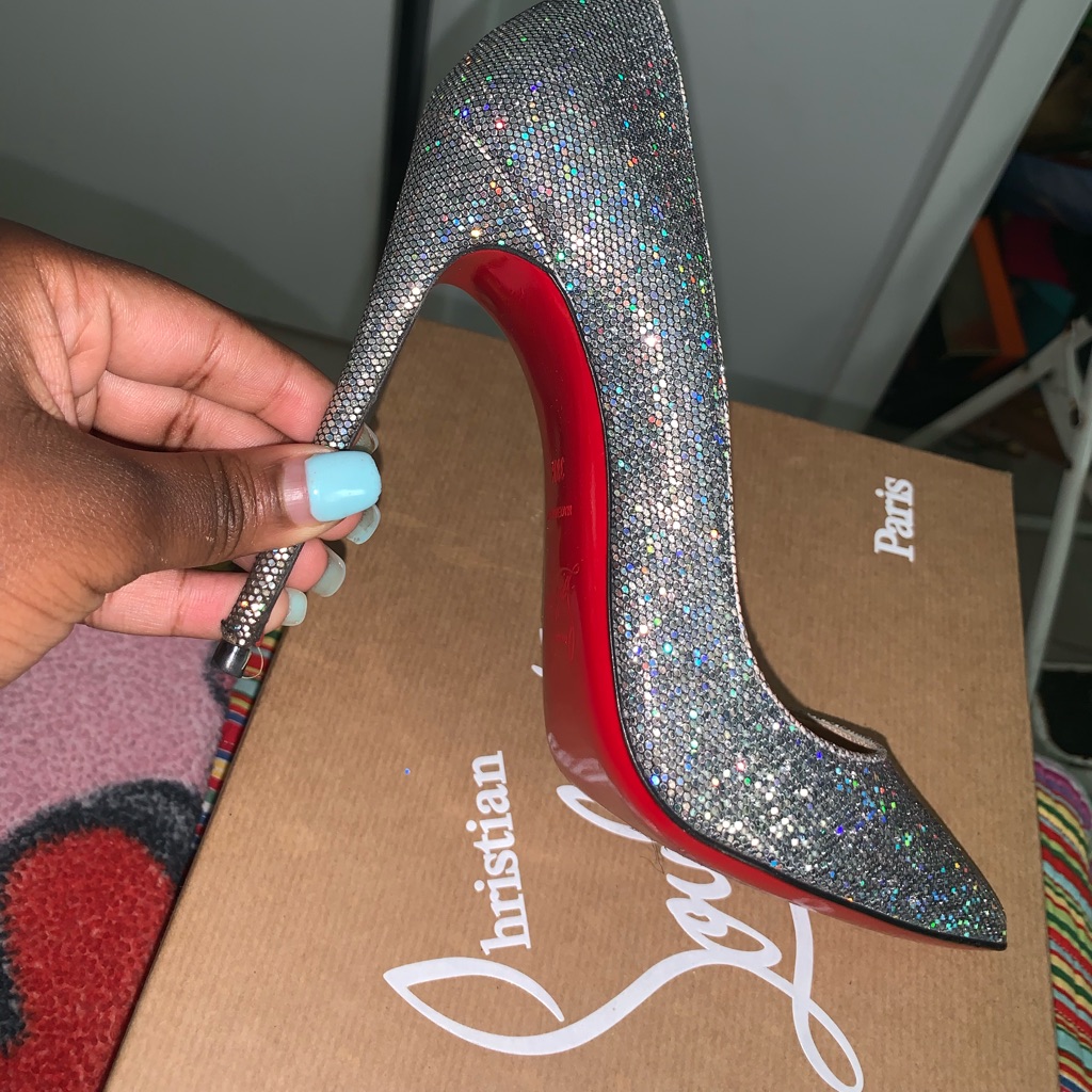 Christian Louboutin Sokate Glitter Redbottoms 38.5
